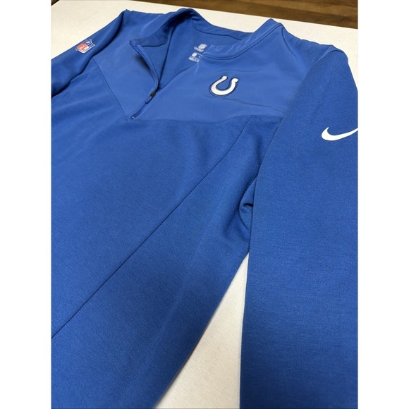 Nike Other - Nike NFL Indianapolis Colts On-Field DriFIT Half-Zip‎ Blue Mens Medium